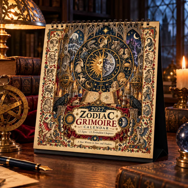 📅✨Calendario del Grimorio Zodiacal 2027™ | 12 signos, 12 capítulos prohibidos