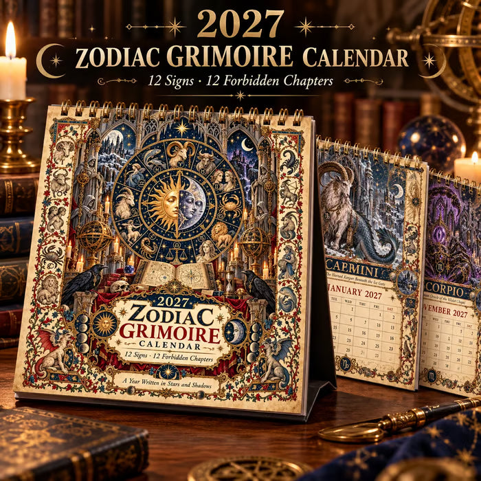 📅✨2027 Tierkreis-Grimoire-Kalender™ | 12 Sternzeichen, 12 verbotene Kapitel