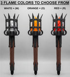 Medieval Torch Wall Sconce: Battery LED Realistic Candle Light with Remote