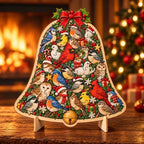🎄🧩 Wooden Christmas Puzzle with Stand — 8 Festive Designs to Build & Display