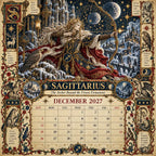 📅✨Calendario del Grimorio Zodiacal 2027™ | 12 signos, 12 capítulos prohibidos