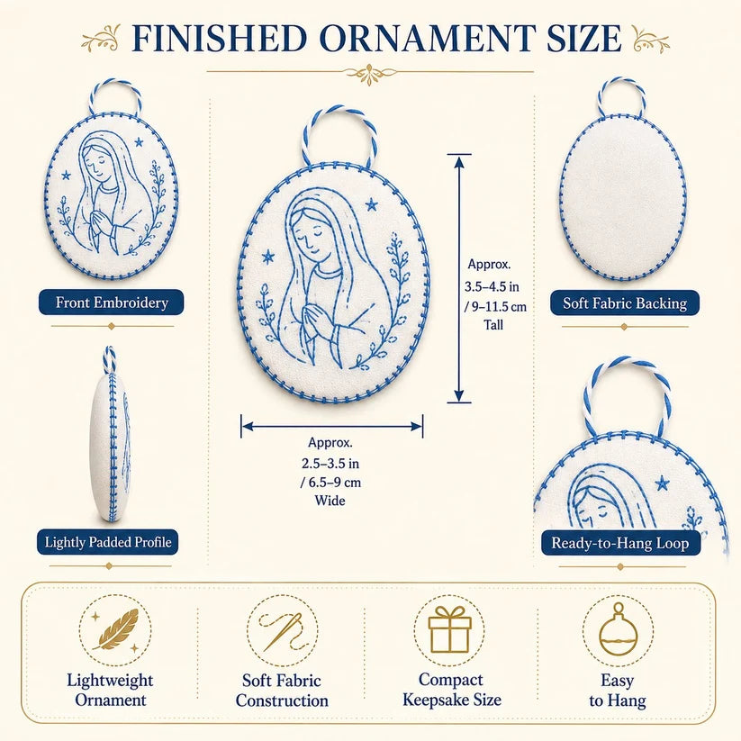 ⏳ Last Day 49% OFF – 🧵Beginner-Friendly DIY Heirloom Oval Embroidery Ornament Kit Collection | Complete Kit with All Tools & Step-by-Step Guide Included 💕