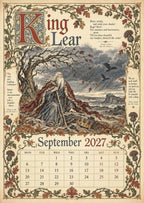 A Shakespearean Year 2027 – 12 Plays Through the Seasons | Vintage Illustrated Wall Calendar
