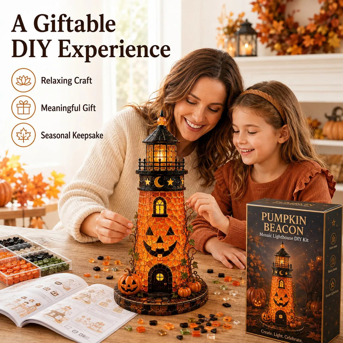 DIY Sea Glass – 🎃Halloween Lighthouse