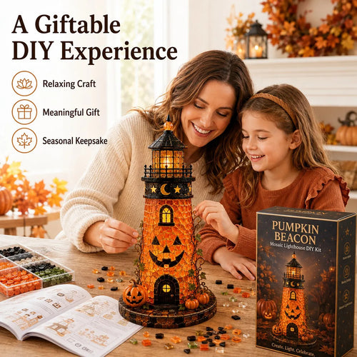 DIY Sea Glass – 🎃Halloween Lighthouse