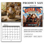 🥰 2027 Cute Guinea Pig Wall Calendar, Monthly Decor And Gift