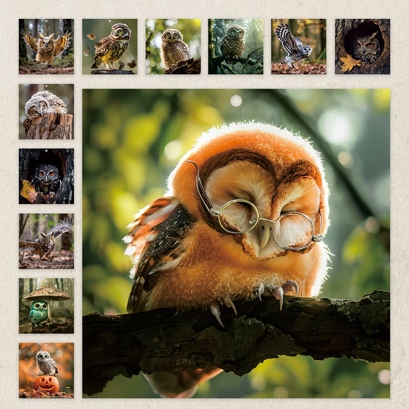🦉 2027 Whispering Woods Owl Wall Calendar, Spiral Planner With Notes
