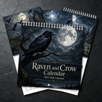 🐦‍⬛Raven & Crow 2027 Wall Calendar — 12 Months of Moonlit Gothic Art🖤