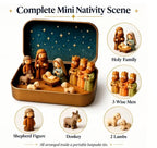 ✝️ Mini Nativity Scene Keepsake Tin — Pocket-Sized Christmas Holy Family Set
