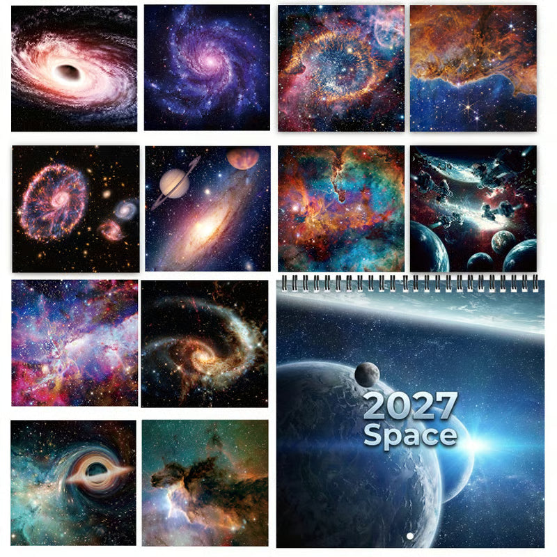 🚀 2027 Space Wall Calendar – 12 Months of Stunning Cosmic Views & Breathtaking Celestial Wonders