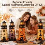 DIY Sea Glass – 🎃Halloween Lighthouse