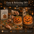 🎃✨Beginner-Friendly DIY Lighted Sea Glass Halloween Character Kit Collection