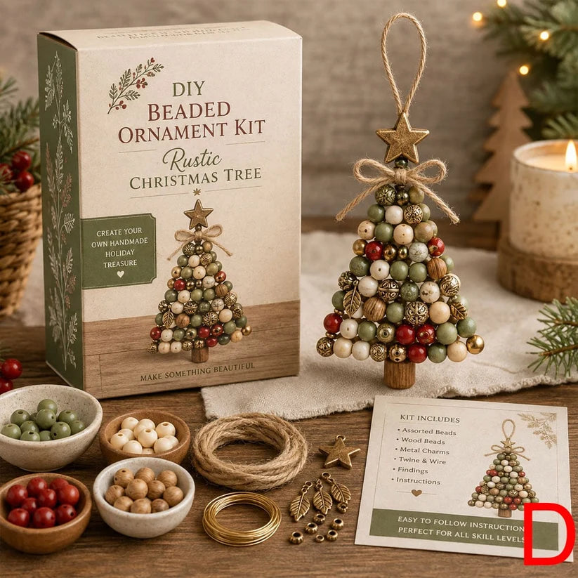 🎄 DIY Christmas Tree Beaded Ornament Kit